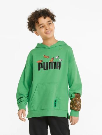 Puma Puma x Minecraft Mikina detská Zelená