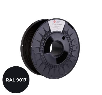 Tlačová struna (filament) C-TECH PREMIUM LINE, ABS, dopravná čierna, RAL9017, 1,75mm, 1kg