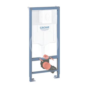 GROHE - Rapid SL Predstenový inštalačný prvok na závesné WC, nádržka GD2, tlačidlo Skate Air, alpská biela 38722001