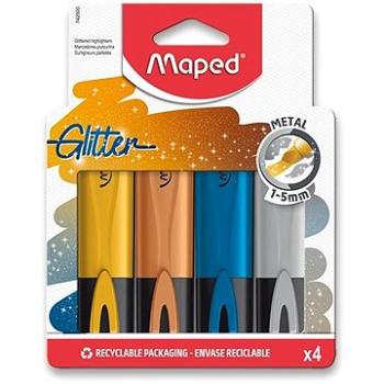 MAPED Fluo Peps Glitter Metal, 4 farby (742000)