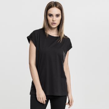 Tričko Urban Classics Ladies Extended Shoulder Tee black - XL