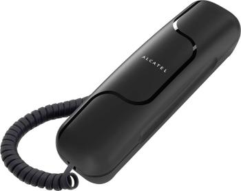 Alcatel T06 šnúrový telefón, analógový ultra tenký  čierna