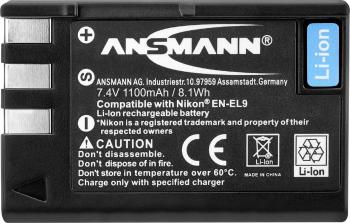 Ansmann EN-EL9 akumulátor do kamery Náhrada za orig. akumulátor EN-EL9 7.4 V 1100 mAh