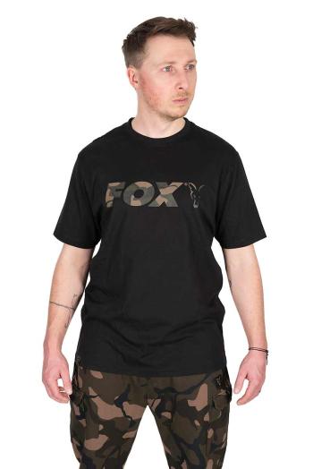 Fox tričko black camo logo t-shirt - l