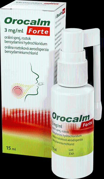 Orocalm Forte 3 mg/ml sprej 88 vstrekov 15 ml