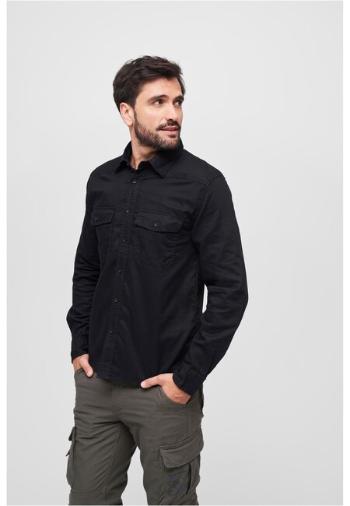 Brandit Flanellshirt black - M