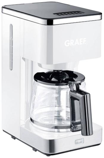 Graef FK 401 kávovar biela  Pripraví šálok naraz=10 sklenená kanvica, funkcia uchovania teploty