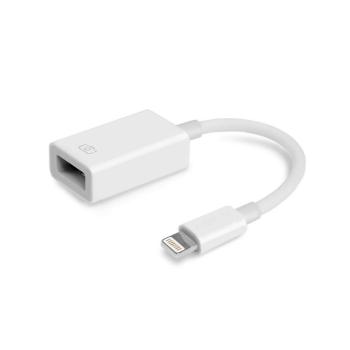 MOBILNET DAD-0098-OTG-LIGHT BIELY OTG LIGHTNING ADAPTER KABEL, EKO BALENIE