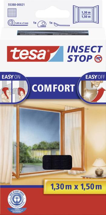 tesa Insect Stop Comfort 55388-21 sieťka proti hmyzu  (d x š) 1300 mm x 1500 mm antracitová 1 ks