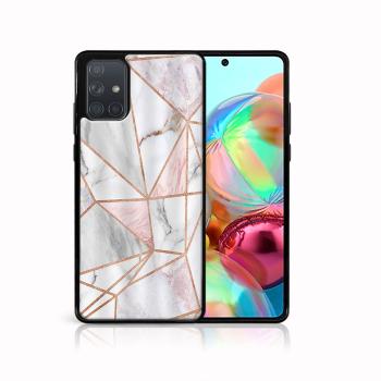 MY ART Silikónový kryt Samsung Galaxy A71 PINK MARBLE (143)