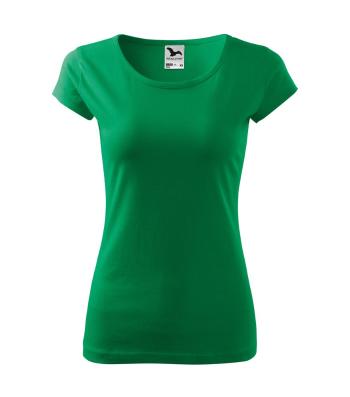 MALFINI Dámske tričko Pure - Stredne zelená | XS