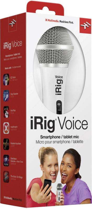 IK Multimedia iRig Voice ručný mikrofón na spievanie Druh prenosu:káblový