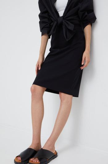 Sukňa Emporio Armani čierna farba, mini, puzdrová