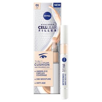 Nivea Tónovací očný krém v hubičke 3v1 Hyaluron Cellular Filler (3 in 1 Eye Care Concealer) 4 ml 01 Light