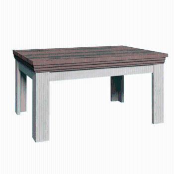 KONDELA Jedálenský rozkladací stôl, sosna nordická/dub divoký, 160-203x90 cm, ROYAL ST