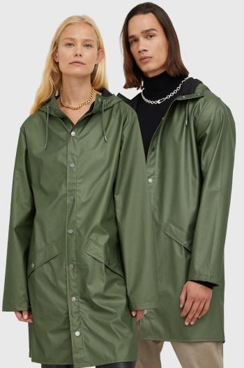Nepremokavá bunda Rains zelená farba, prechodná