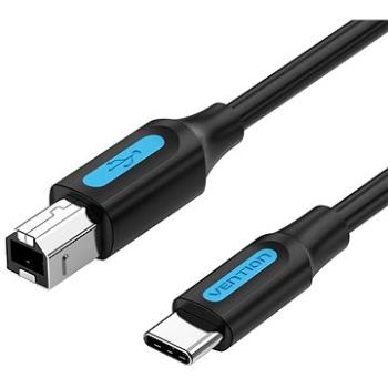 Vention USB-C 2.0 to USB-B Printer 2A Cable 1,5 m Black (CQUBG)