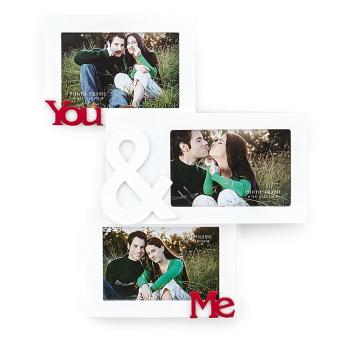 Drevený nástenný fotorámik Tomasucci You And Me, na fotografie 10 × 15 cm