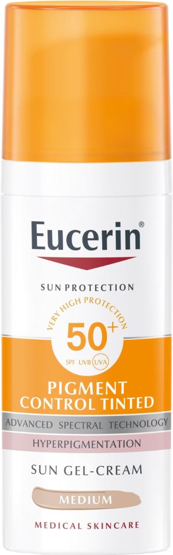 Eucerin Sun Emulzia na opaľovanie na tvár s depigmentačným účinkom PIGMENT CONTROL (stredne tmavá) SPF 50+ 50 ml