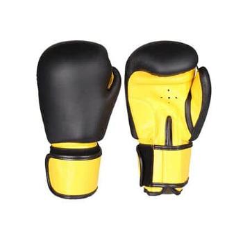 Fighter zápasové boxovací rukavice černá-žlutá Hmotnost: 14 oz