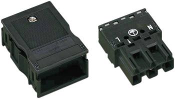 WAGO 770-113/K010-165 sieťový konektor WINSTA MIDI zástrčka, rovná Počet kontaktov: 2 + PE 25 A čierna 1 ks