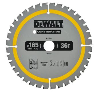 DeWALT DT1950 - Pílový kotúč 165x20 mm