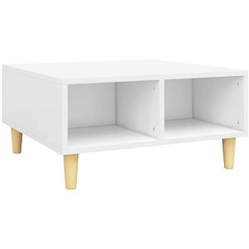 SHUMEE Konferenčný stolík biely 60 × 60 × 30 cm drevotrieska, 805977
