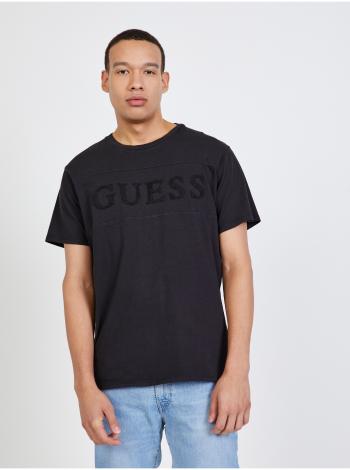 Čierne pánske tričko Guess