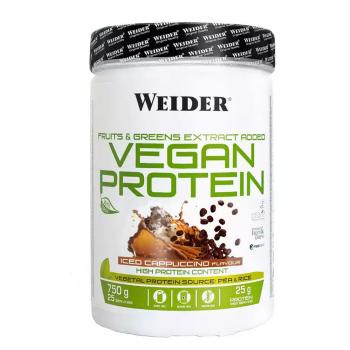 WEIDER Vegan protein príchuť iced cappuccino 750 g