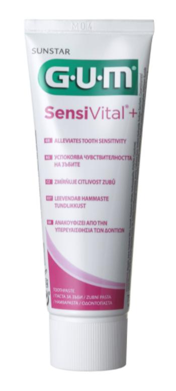 GUM Sensivital+ gelová zubná pasta pre citlivé zuby 75 ml