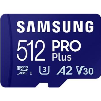 Samsung MicroSDXC 512 GB PRO Plus + SD adaptér (2023) (MB-MD512SA/EU)