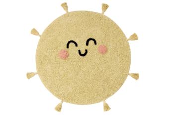 Ourbaby sunshine washable rug 31974-0 kruh priemer 100 cm žltá