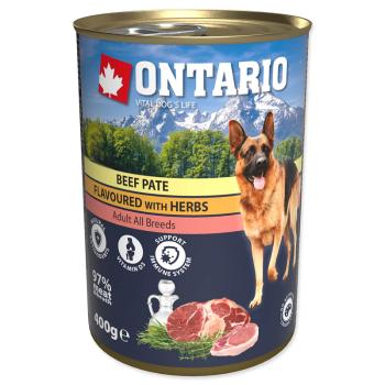 Konzerva ONTARIO hovězí paté s bylinkami 400 g