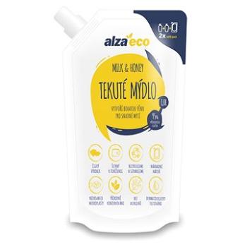 AlzaEco Tekuté mydlo Milk & Honey 1 l (8594018046591)