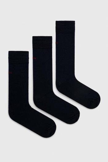 Ponožky HUGO pánske, tmavomodrá farba