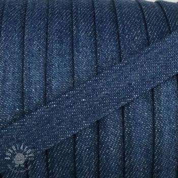 Bavlnená šnúra plochá 15 mm Denim blue