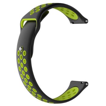 BStrap Silicone Sport remienok na Xiaomi Amazfit GTR Mini, black/Green