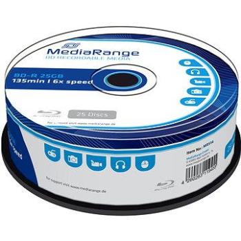 MediaRange BD-R (HTL) 25 GB, 25 ks cakebox (MR514)