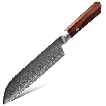 Damaškový kuchynský nôž Iwaki Santoku