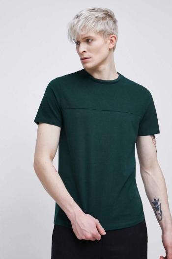 Bavlnené tričko Medicine zelená farba, jednofarebné