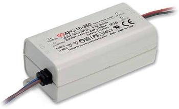 Mean Well APC-16-350 LED driver  konštantný prúd 16 W 0.35 A 12 - 48 V/DC bez možnosti stmievania, ochrana proti prepäti