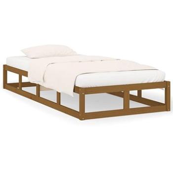 Rám postele medovo hnedý 100 × 200 cm masívne drevo, 820789