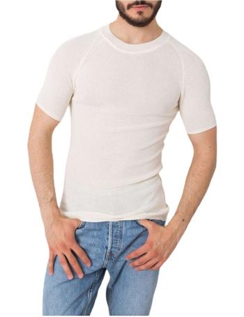 Smotanové pletené tričko vel. XL