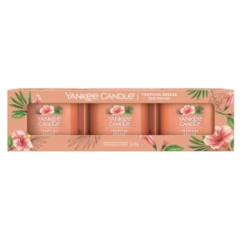 YANKEE CANDLE Votívna sviečka Tropical Breeze 3 x 37 g