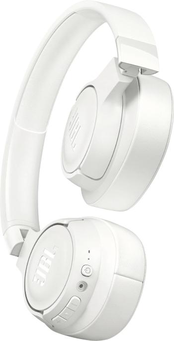 JBL Harman TUNE 700 BT Bluetooth Hi-Fi slúchadlá Over Ear cez uši zložiteľná biela