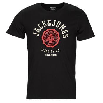Jack & Jones  Tričká s krátkym rukávom JJELOGO TEE SS O-NECK 2 COL  Čierna