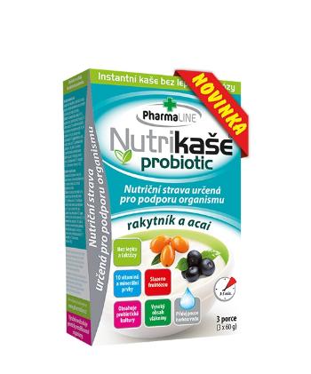  Nutrikaša probiotic – rakytník + acai  PHARMALINE 3×60 g