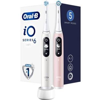Oral-B iO Series 6 Duo White & Pink Sand magnetické zubné kefky (4210201381877)