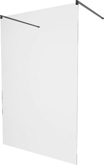 MEXEN/S - KIOTO samostatne stojaca sprchová zástena 100 x 200 cm, transparent 8 mm, čierna 800-100-002-70-00