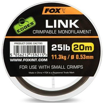 Fox náväzcový vlasec edges link trans khaki mono 20 m - 0,53 mm 25 lb